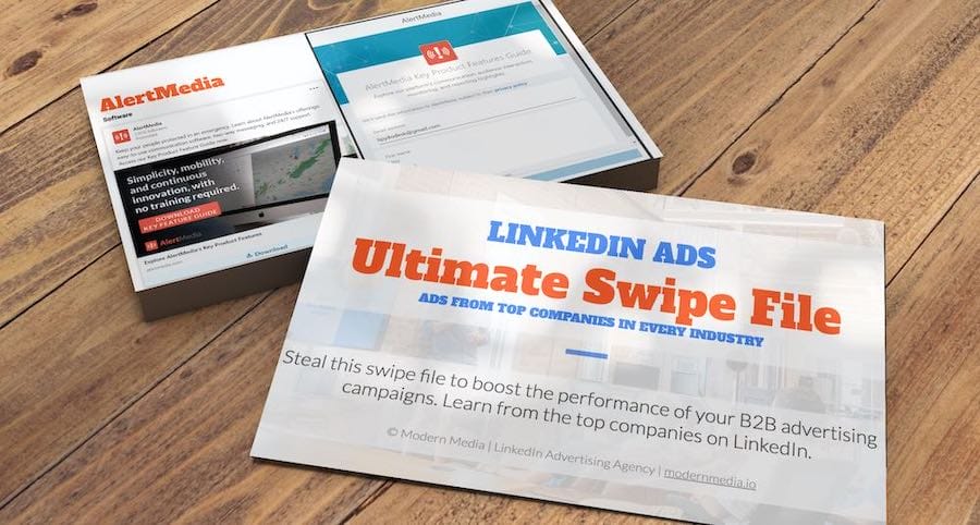 Lead magnet: LinkedIn Ads Ultimate Swipe File