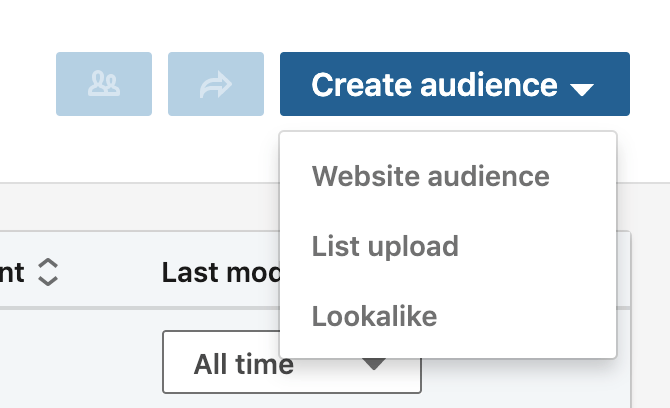 how to create custom audiences on linkedin