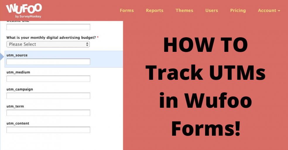 how to track utms in wufoo forms cover x